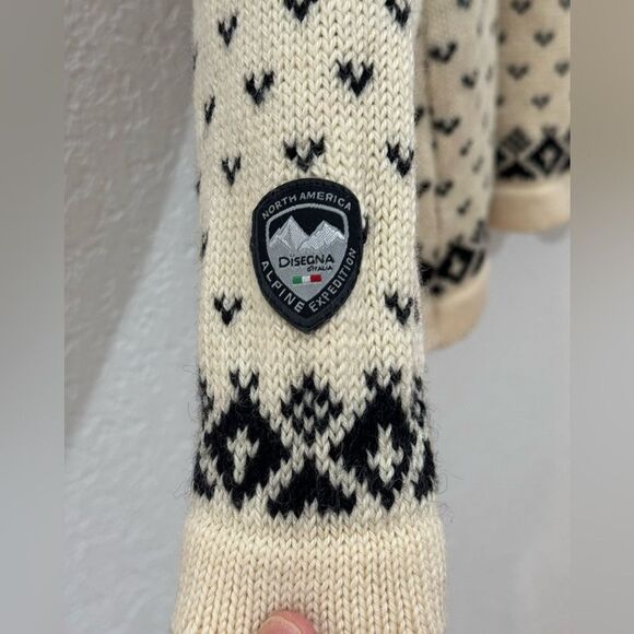 Disegna Men’s Norwegian D’Italia Alpine Pure Wool Sweater Size Small - Picture 9 of 12